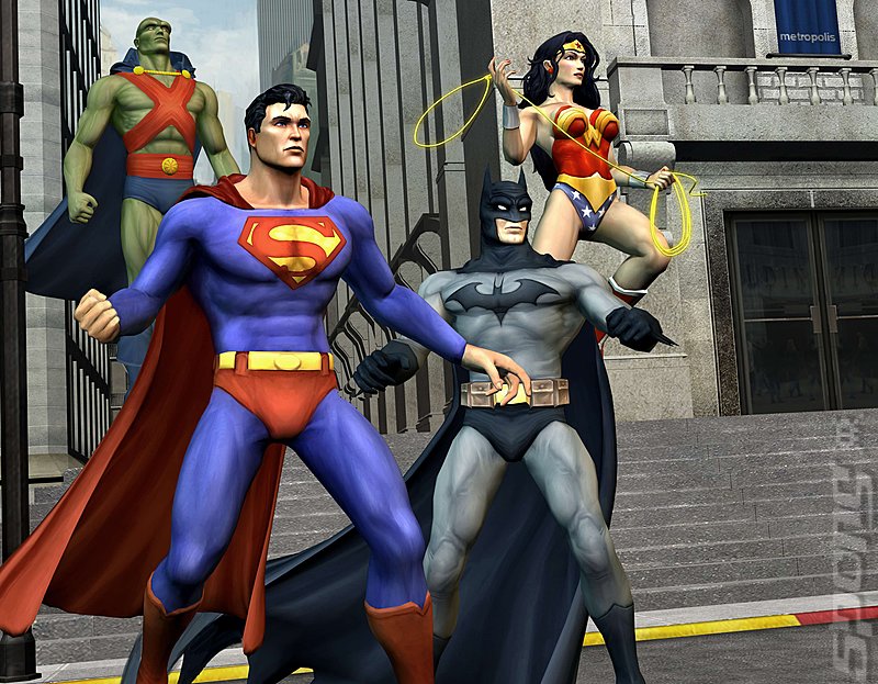 Justice League Heroes - PSP Artwork