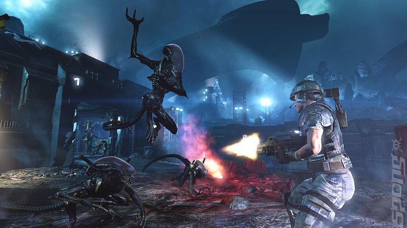 The Lighting of Aliens: Colonial Marines Editorial image