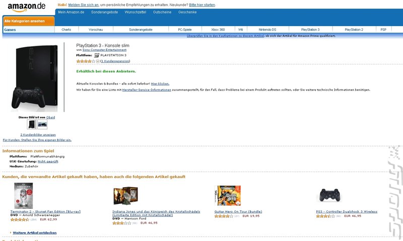 Amazon's German PS3 Slim is Deleted News image