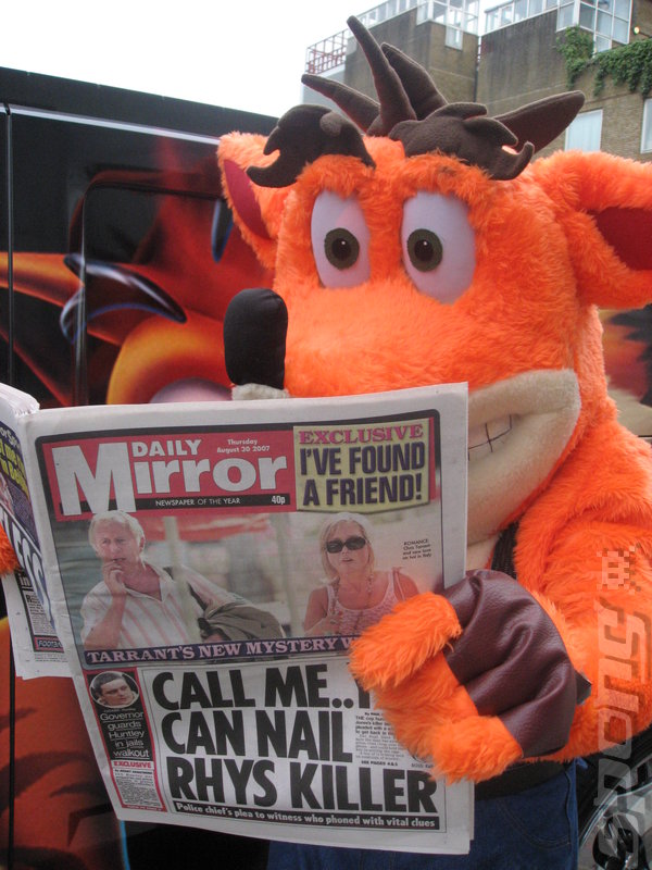 Crash Bandicoot Spotted In Hummer in Soho � Picture Evidence News image