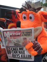 Related Images: Crash Bandicoot Spotted In Hummer in Soho – Picture Evidence News image
