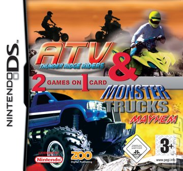 ATV Thunder Ridge Riders & Monster Trucks Mayhem - DS/DSi Cover & Box Art