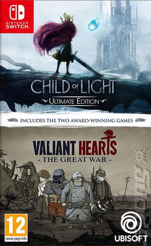 Child Of Light and Valiant Hearts: The Great War - Switch Cover & Box Art
