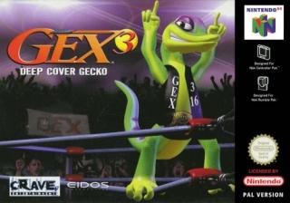 Gex: Deep Cover Gecko (N64) packaging / box artwork