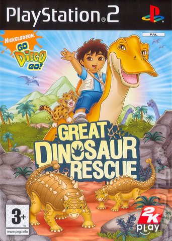 Go Diego Go! Great Dinosaur Rescue - PS2 Cover & Box Art