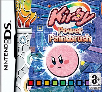 Kirby Power Paintbrush - DS/DSi Cover & Box Art