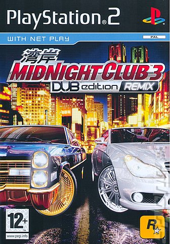 Midnight Club 3: DUB Edition Remix - PS2 Cover & Box Art