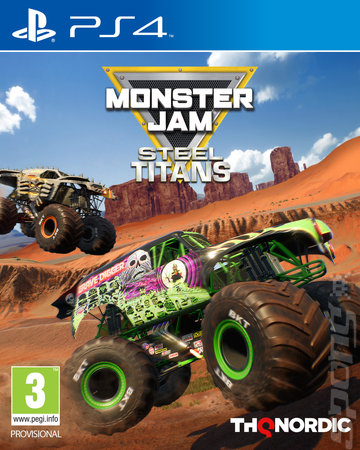 Monster Jam: Steel Titans - PS4 Cover & Box Art