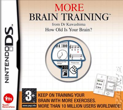 More Brain Training from Dr Kawashima: How Old Is Your Brain? - DS/DSi Cover & Box Art