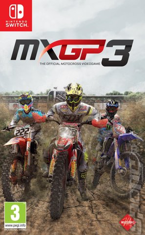 MXGP3: The Official Motocross Videogame - Switch Cover & Box Art