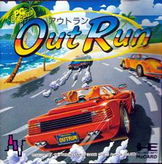 Out Run (NEC PC Engine) packaging / box artwork