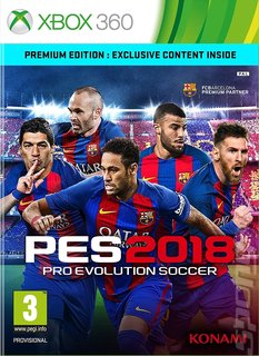 PES 2018 - Xbox 360 Cover & Box Art