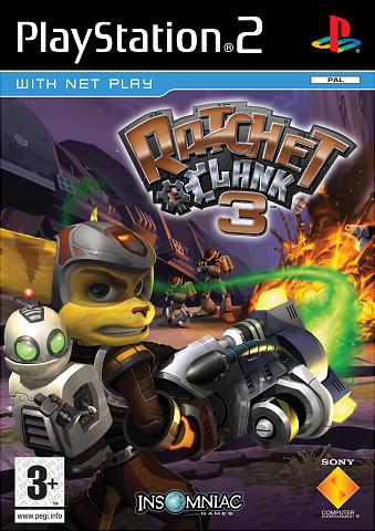 Ratchet and Clank: Up Your Arsenal - PS2 Cover & Box Art