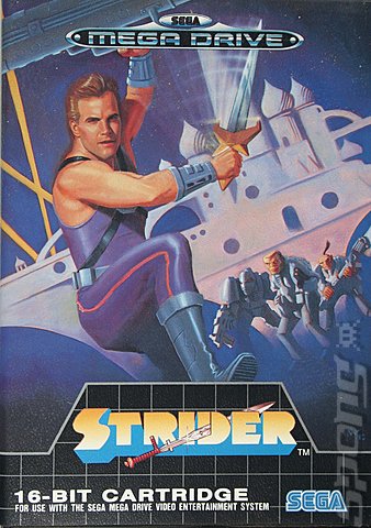 Strider - Sega Megadrive Cover & Box Art