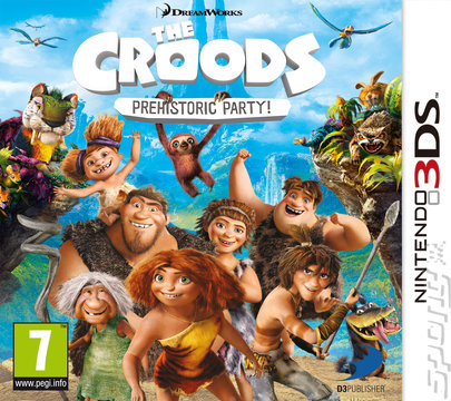 The Croods: Prehistoric Party! - 3DS Cover & Box Art