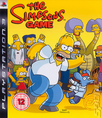 The Simpsons Game - PS3 Cover & Box Art