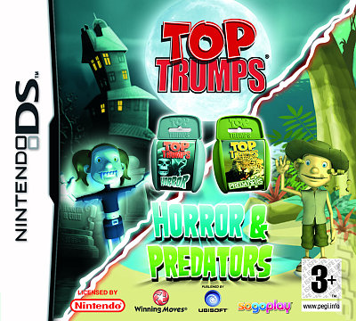 Top Trumps: Horror & Predators - DS/DSi Cover & Box Art