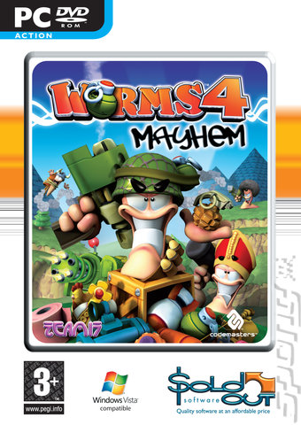 Worms 4: Mayhem - PC Cover & Box Art