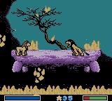 Disney's The Lion King: Simba's Mighty Adventure - Game Boy Color Screen