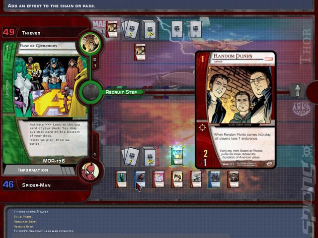 Marvel Trading Card Game - PC Screen