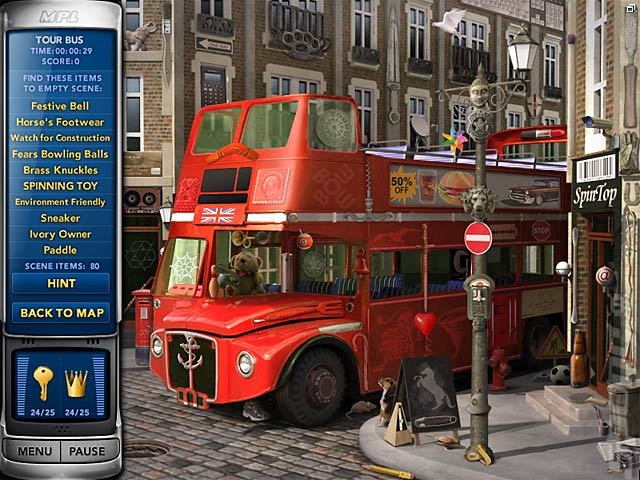Mystery P.I.: The London Caper - PC Screen