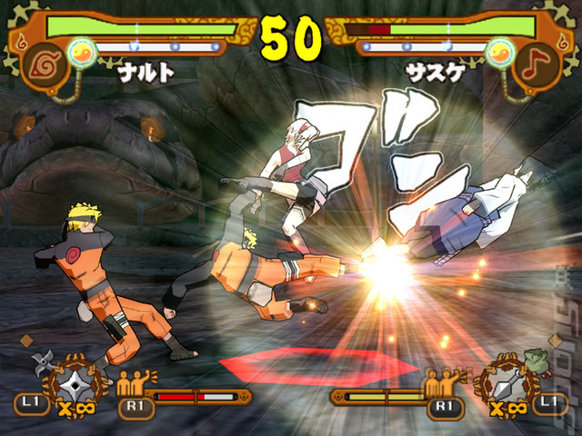 Naruto Shippuden: Ultimate Ninja 5 - PS2 Screen