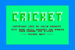 Cricket - C64 Screen