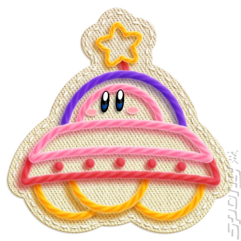 Kirby's Epic Yarn - Wii Artwork