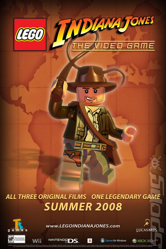 Lego Indiana Jones: The Original Adventures - PS2 Artwork