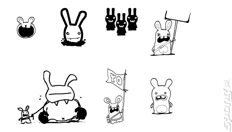 Rayman Raving Rabbids - Wii Artwork