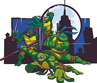 Teenage Mutant Ninja Turtles: Mutant Melee - PS2 Artwork