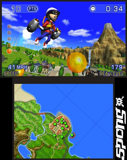 Nintendo 3Ds and Pilot Wings Editorial image
