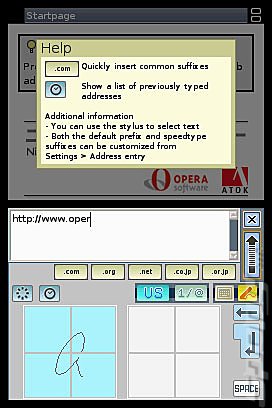 Opera Web Browser on Nintendo DS - Pictures News image