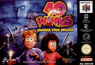 40 Winks: Conquer Your Dreams - N64 Cover & Box Art