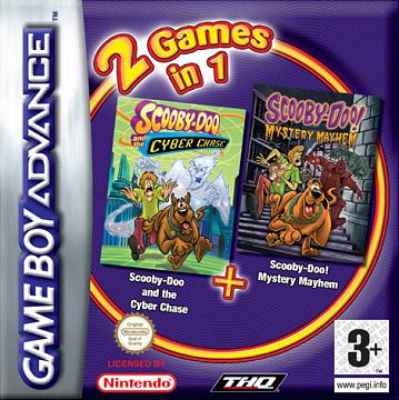 2 Games in 1: Scooby-Doo and the Cyber Chase + Scooby-Doo Mystery Mayhem - GBA Cover & Box Art