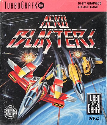 Aero Blasters - NEC PC Engine Cover & Box Art