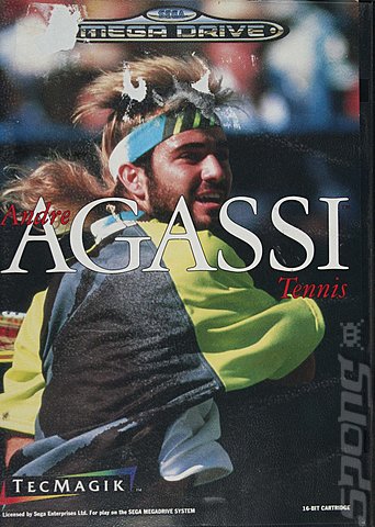 Andre Agassi Tennis - Sega Megadrive Cover & Box Art