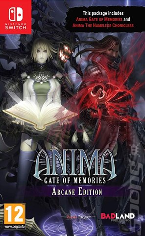 Anima: Gate of Memories - Switch Cover & Box Art