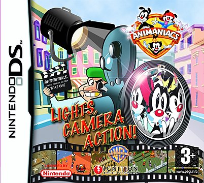 Animaniacs: Lights, Camera, Action - DS/DSi Cover & Box Art