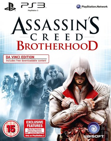 Assassin's Creed Brotherhood: The Da Vinci Edition - PS3 Cover & Box Art