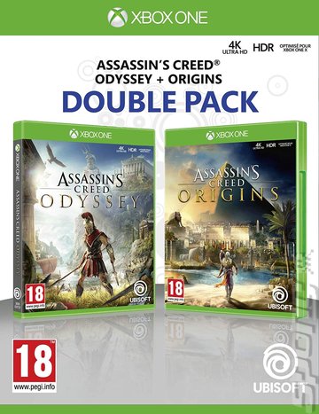 Assassin's Creed: Origins and Assassin's Creed: Odyssey Double Pack  - Xbox One Cover & Box Art