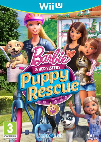 Barbie and Her Sisters: Puppy Rescue - Wii U Cover & Box Art
