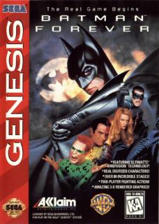 Batman Forever - Sega Megadrive Cover & Box Art