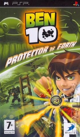 Ben 10: Protector of Earth - PSP Cover & Box Art