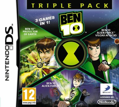 Ben 10 Triple Pack - DS/DSi Cover & Box Art