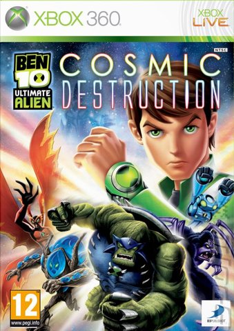 Ben 10 Ultimate Alien: Cosmic Destruction - Xbox 360 Cover & Box Art