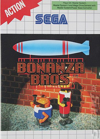 Bonanza Brothers - Sega Master System Cover & Box Art