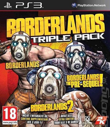 Borderlands Triple Pack - PS3 Cover & Box Art