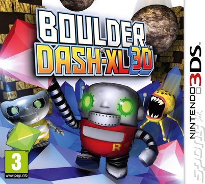 Boulder Dash XL 3D - 3DS/2DS Cover & Box Art