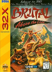 Brutal Above The Claw - Sega 32-X Cover & Box Art